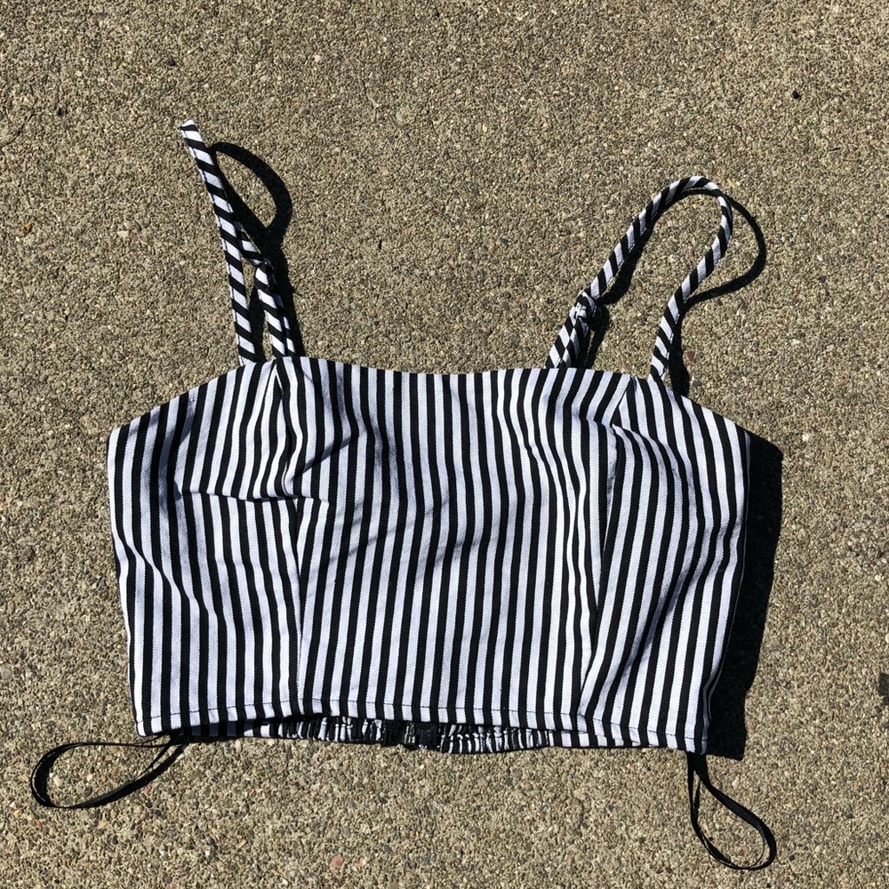 Dolls kill striped crop top